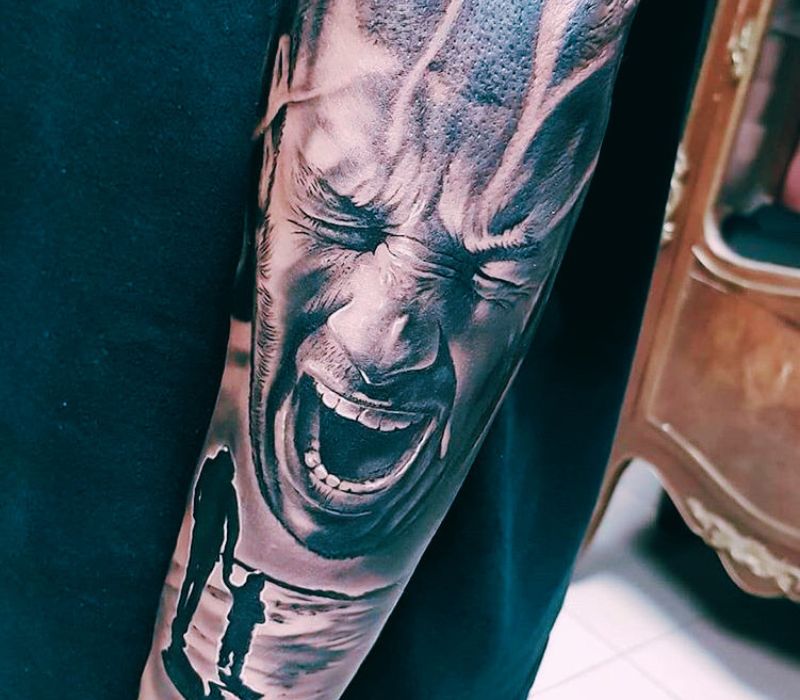Tattoo design που δημιουργήθηκε αποκλειστικά για τον πελάτη με βάση το προσωπικό του στυλ ameafriendly.gr