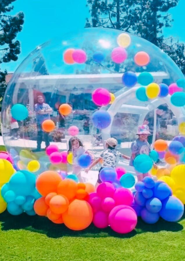bubble house και φουσκωτά δράση παιδιού ameafriendly.gr